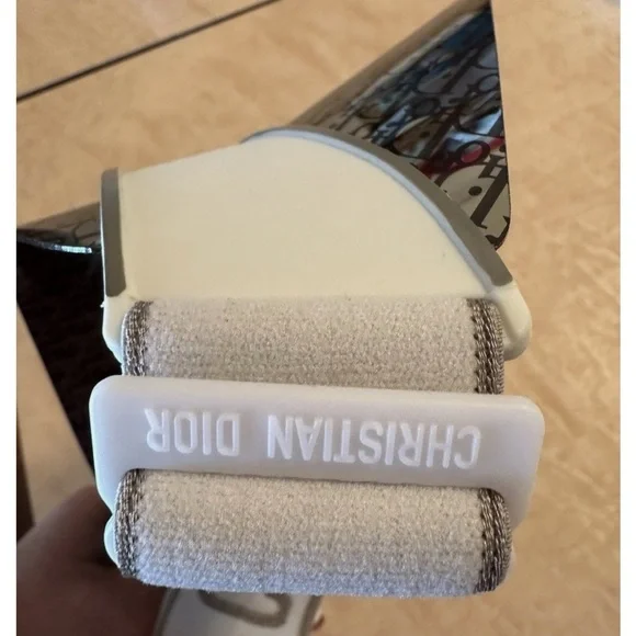 Dior White and black Visor Hat EUC - Picture 5 of 5